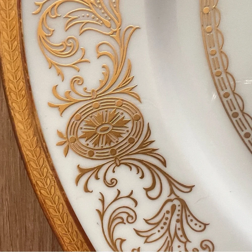 Aynsley England‎ John Imperial Gold 194 Dinner Plate 10.5” Fine Bone China